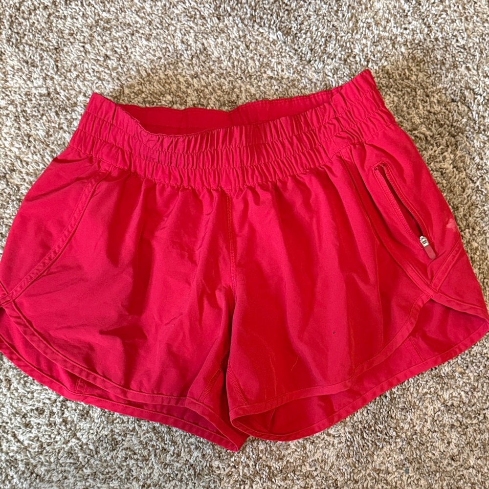 lululemon athletica Red Women's Athletic Shorts